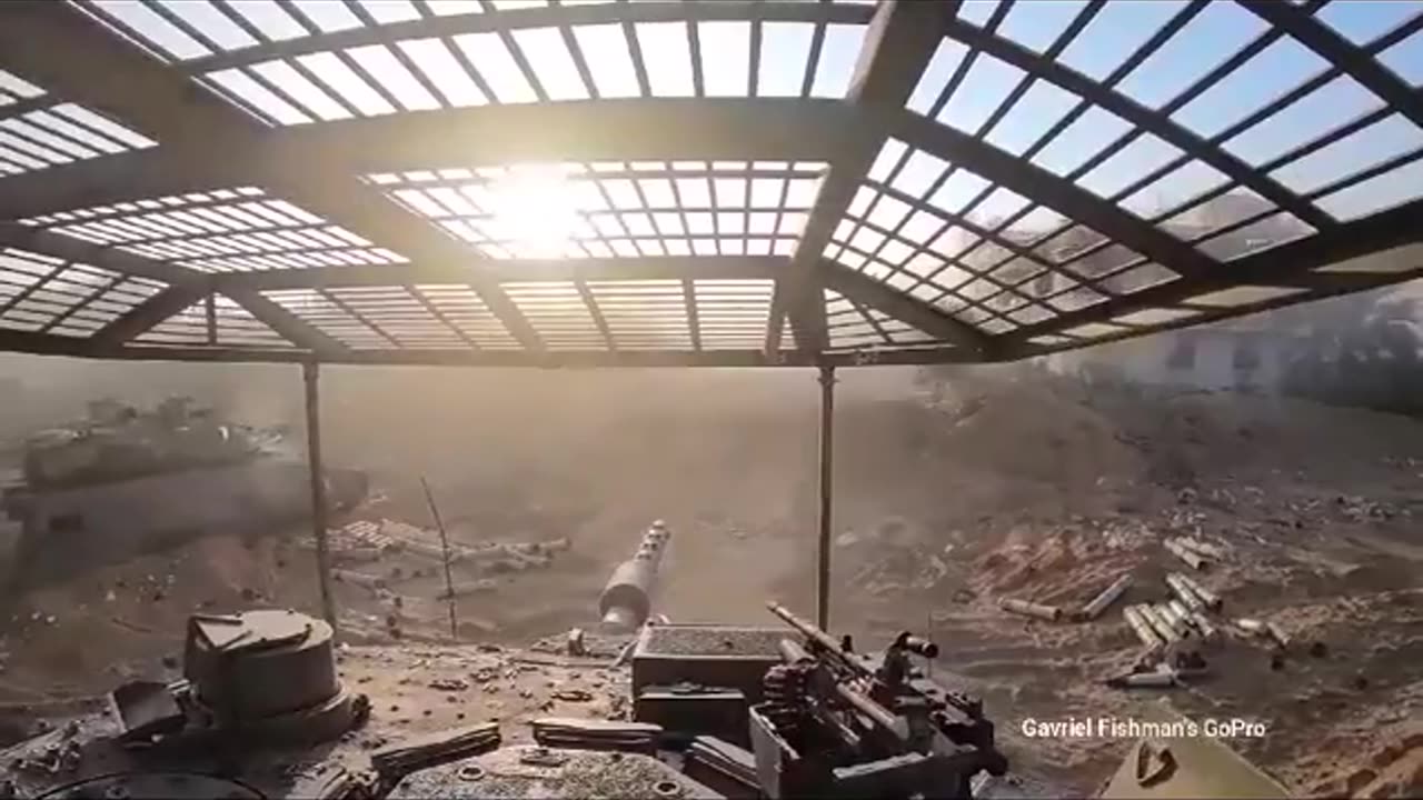 Combat operations of Merkava Mark 4 tanks of the army in the Gaza Strip