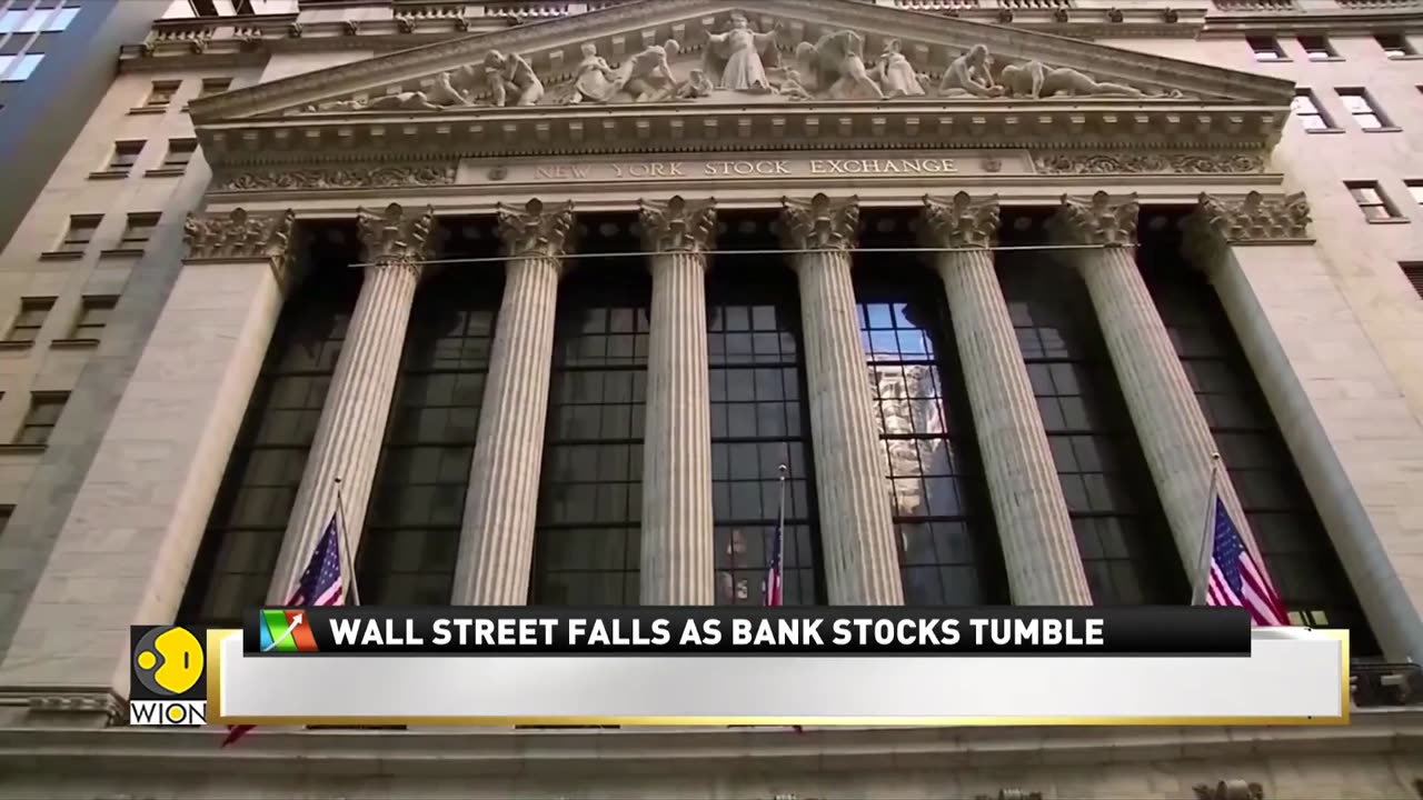 Wall Street falls on bank STOCKS TUMBLE, jobs report jitters - Latest English News - WION