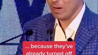 News anchor's speech