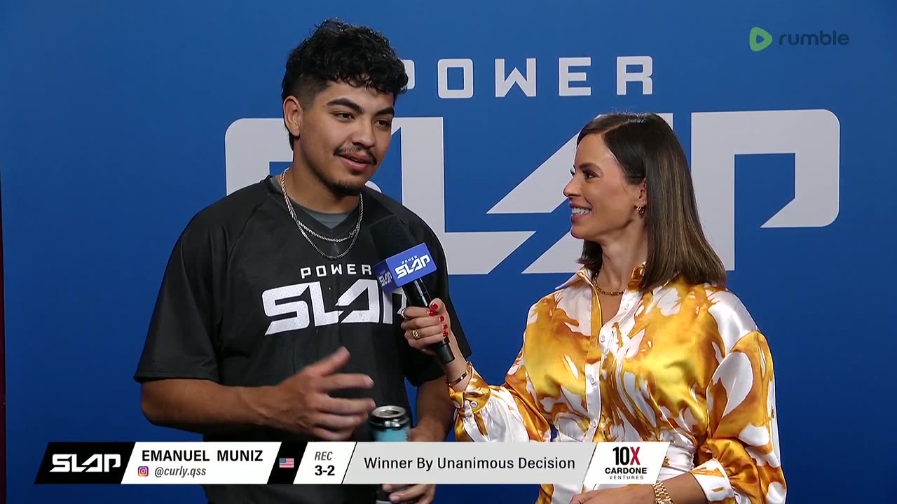 Emanuel Muniz Post-Fight Interview | Power Slap 2: Wolverine vs The Bell