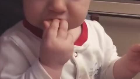 Baby reaction on lemon