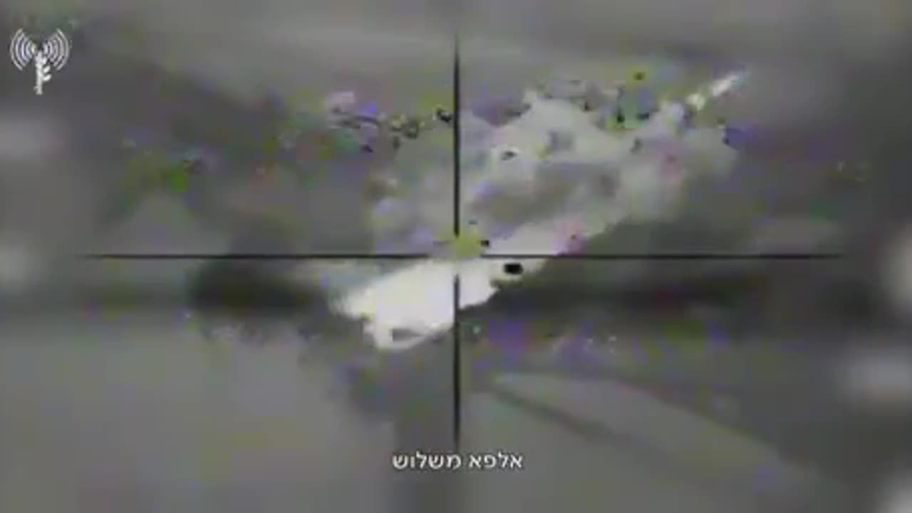 Footage from the Israeli fighter jets as they attacked the cranes of Al Hudaydah port in Yemen