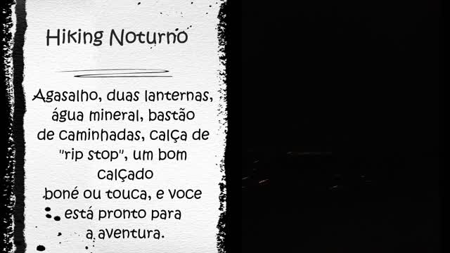 😧🦇🦉🕸️🕷️🌒⛈️ Trilha de Hiking Noturna Arrepiante