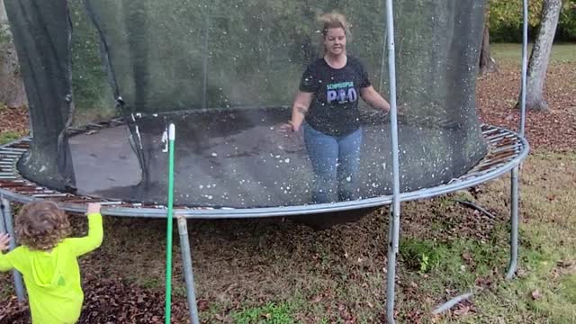 Old Trampoline Spoils Backflip Attempt