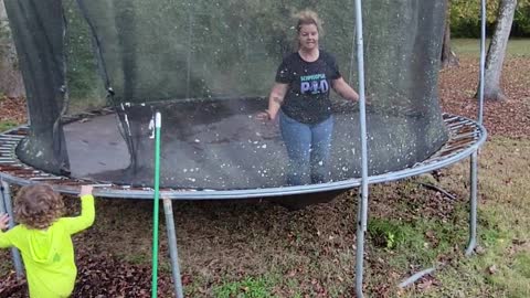 Old Trampoline Spoils Backflip Attempt