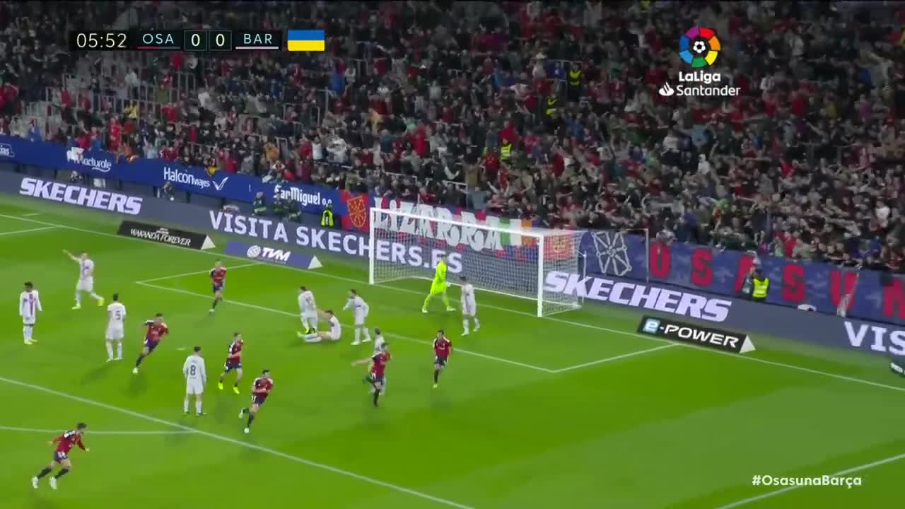 Resumen de CA Osasuna vs FC Barcelona (1-2)