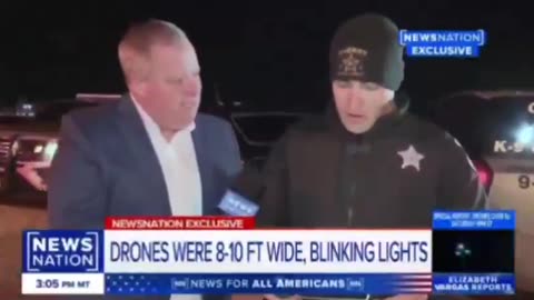 Ocean County, NJ, Sheriff's Office reported 50 drones emerging from the ocean