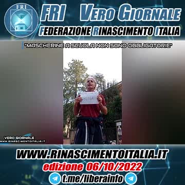 Mascherine a scuola, non sono obbligatorie - Vero Giornale 06.10.2022