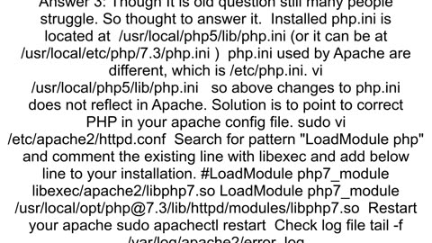 How update phpini on a Mac OS X Mojave