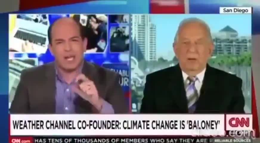 JOHN COLEMAN, FOUNDER OF THE WEATHER CHANNEL, TORPEDOES THE GLOBAL WARMING HOAX LIVE ON CNN