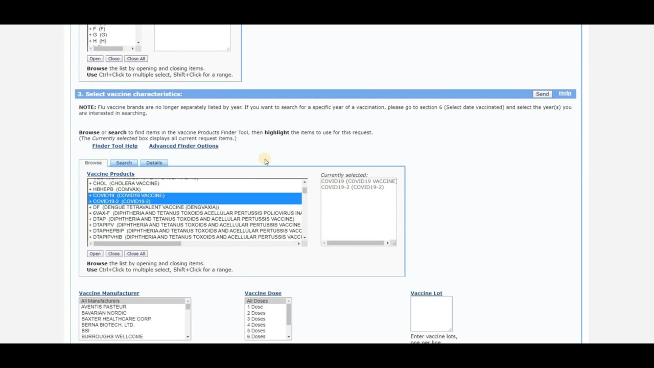How to access the CDC Wonder vaccine adverse event database