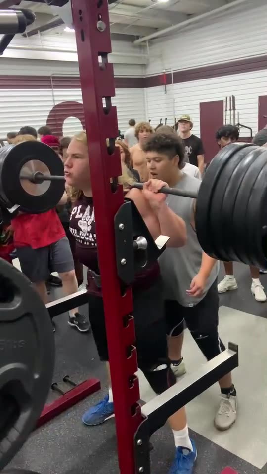 My 16 year old nephew Brock “The Beast Incarnate” Schlef squats 500lbs!!!