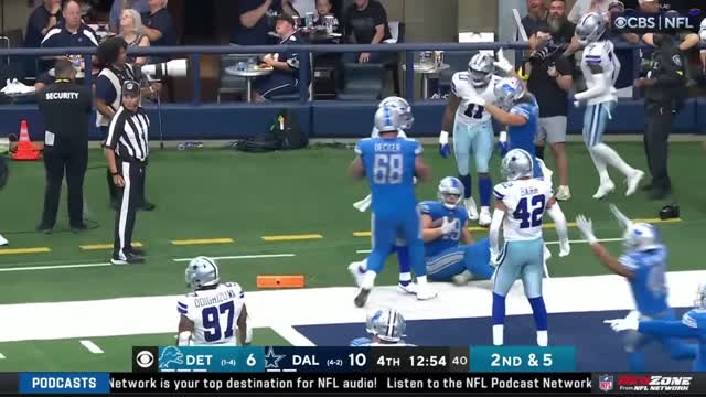 Lions almost score & Jamaal Williams fumbles at the goal line