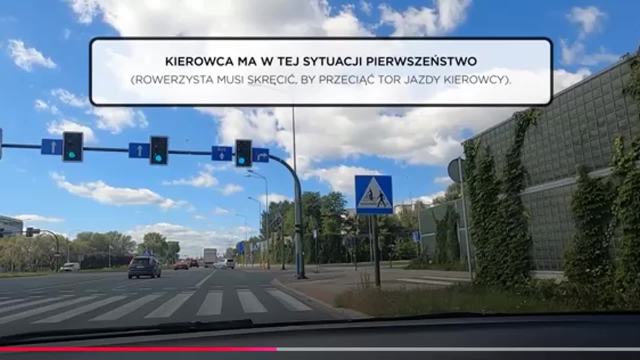 Owieczki drogowe - pedalarz wymusza wjechanie w siebie