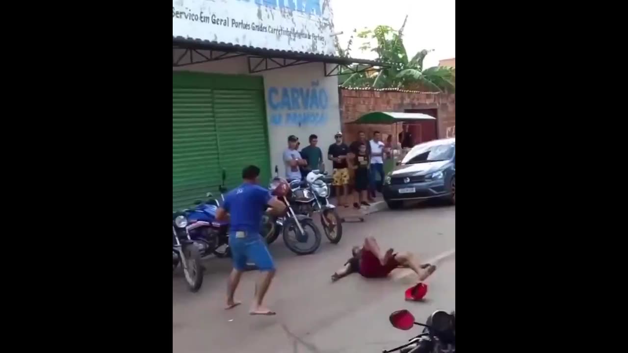 Street fight in Brazil