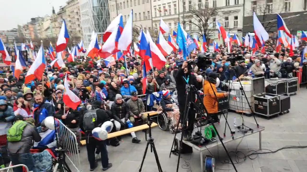 Raptor-TV.cz - 11.3.Václavské náměstí - Demonstrace proti bídě