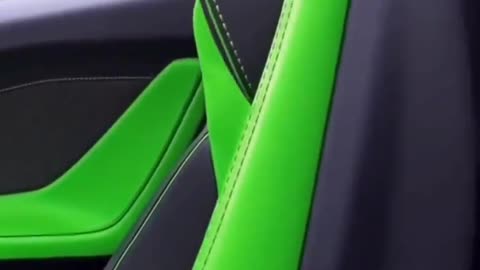 Green sports car