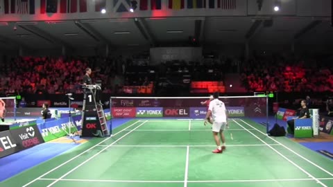 2018 Denmark open ( Kento_momota_vs_Chou_tien_chen)_Nice_camera_angle_badminton＊ (1080p)