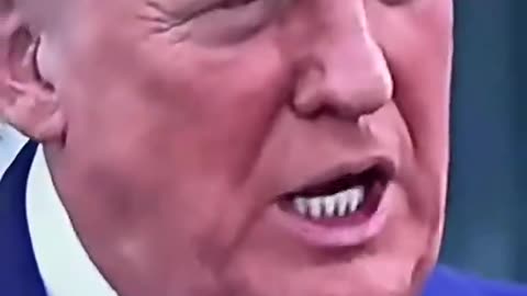 Trump's scar on his ear.