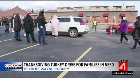 Turkeys given to families in need at annual Thanksgiving turkey drive in Wayne County