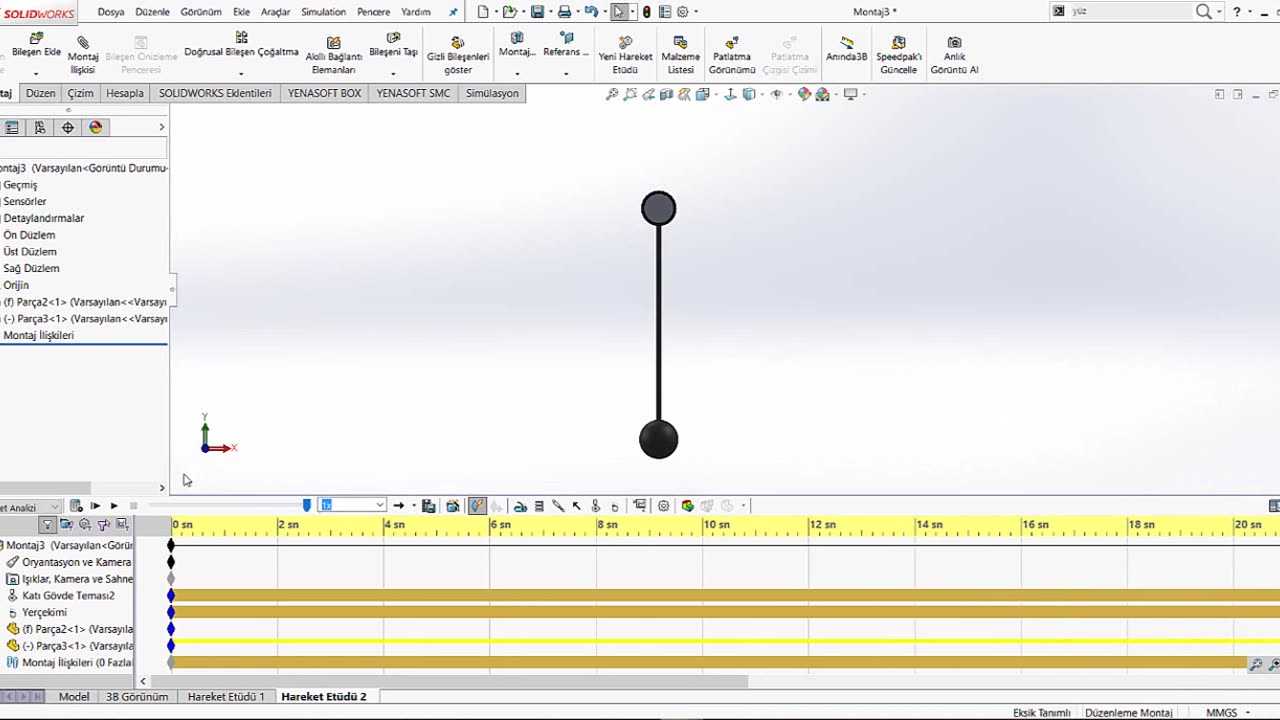 SolidWorks Motion Study