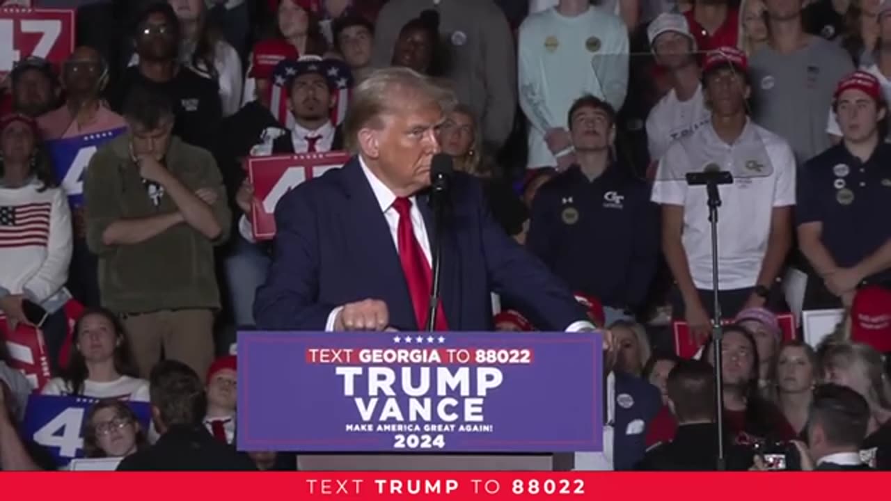 Donald Trump Rally In Atlanta Georgia 10/28/24