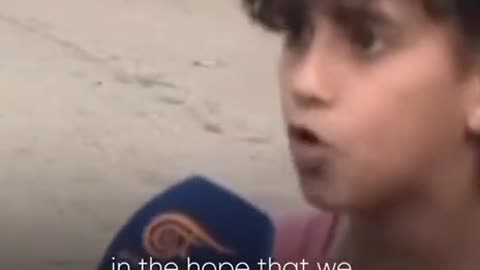 ELOQUENT PALESTINIAN LADY BEING INTERVIEWED