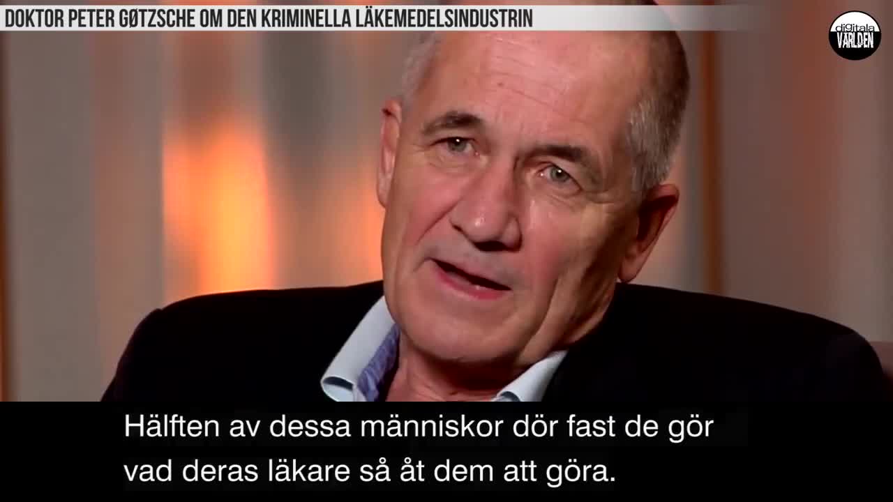 Doctor Peter Götzsche on the criminal pharmaceutical industry, Swedish subtitle/text 05:33