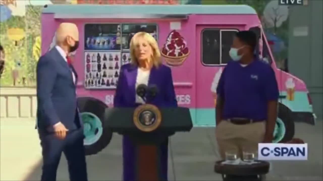 Joe Biden just can`t resist that ice cream