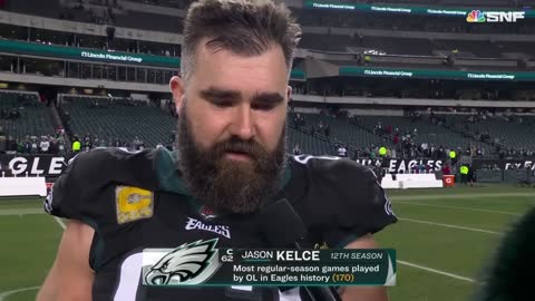 Jalen Hurts & Jason Kelce reflect on hard-fought victory vs. Packers