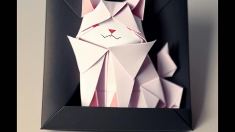 Origami Cat Picture 📄