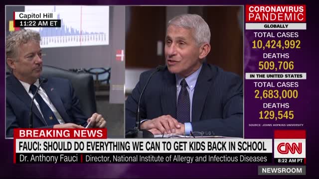 Senator Rand Paul debates with Doctor Fauci