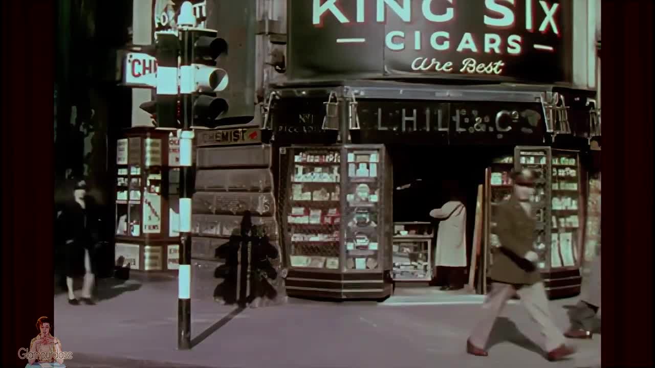 A Day in London c.1945 _ AI Enhanced Color & Sound Film [ 60 fps]