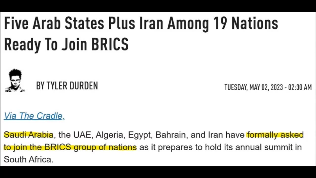 19 nations to join BRICS