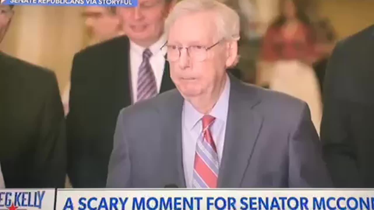 Senator McConnell freezes up AGAIN!