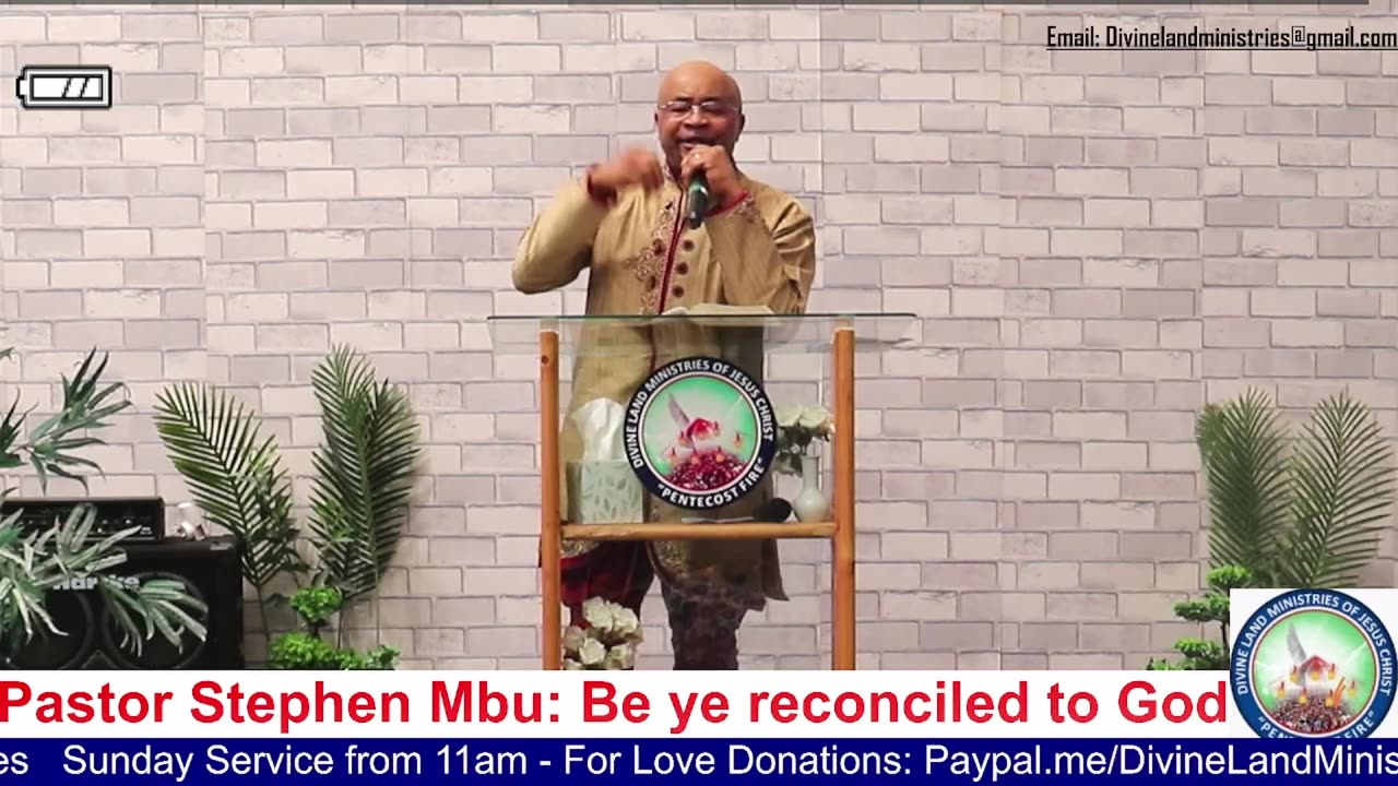 BE YE RECONCILED TO GOD by Pastor Stephen Mbu