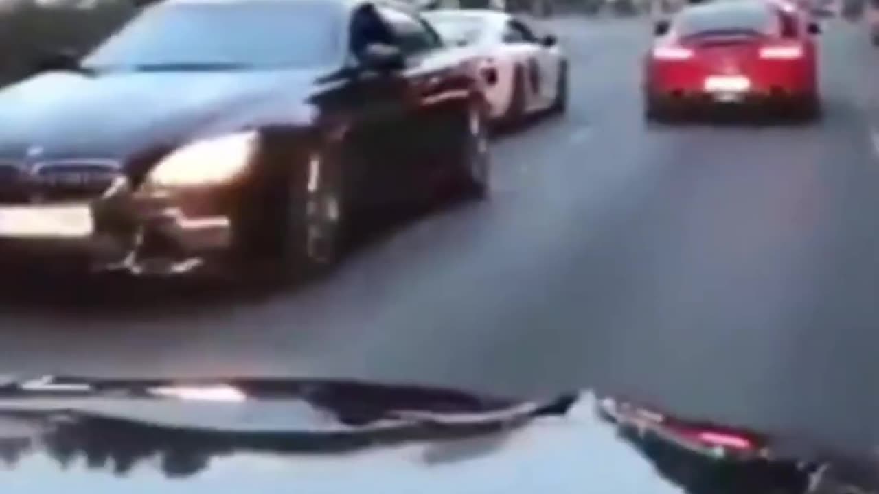 Idiot In BMW Driving In Reverse car crash compilation,