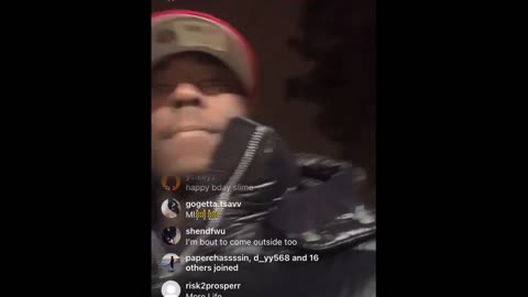 KENZO IG live walking through the hood celebrating his birthday