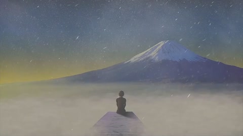 MUSIX RELAX - Relax Mountain Top Blizzard Video to help people Relax & Sleep 6hrs