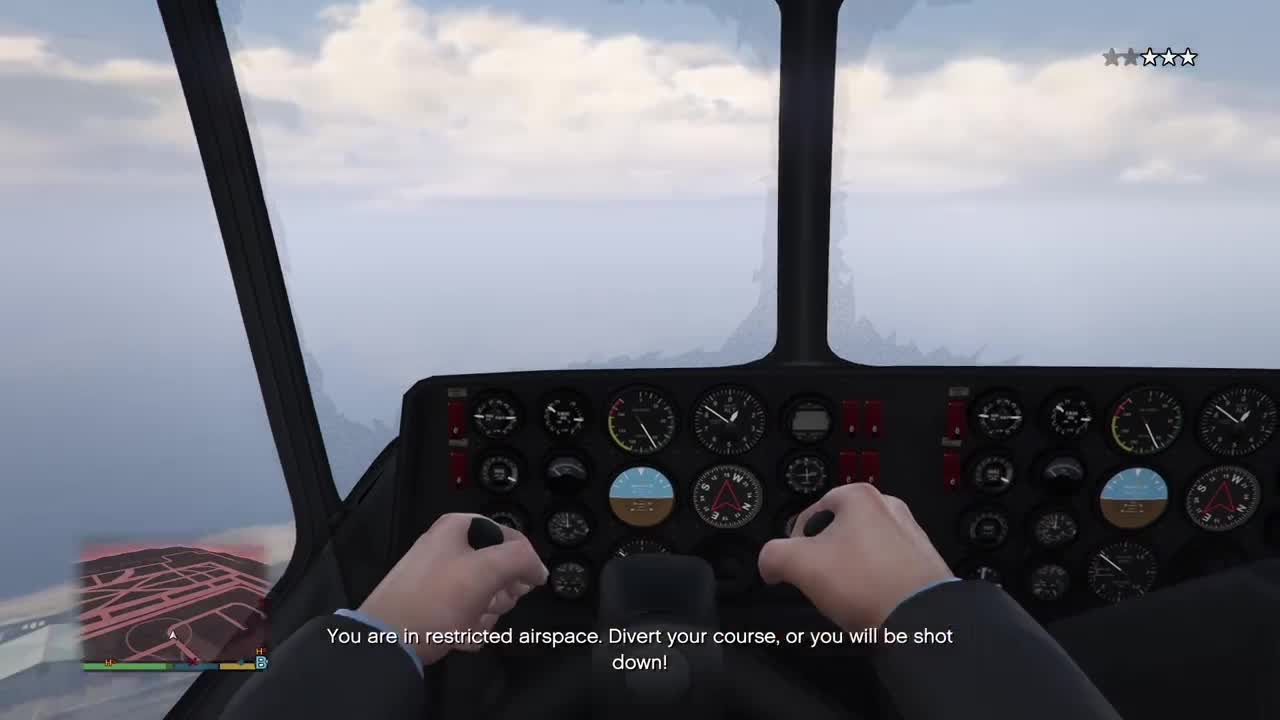 GTA 5 Jumping out of a Blimp without a parachute.