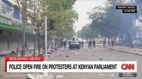 Chaos in Kenya as protesters storm parliament