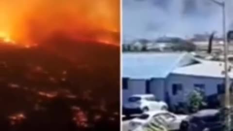 Maui's destruction//American City destroyed from Fire