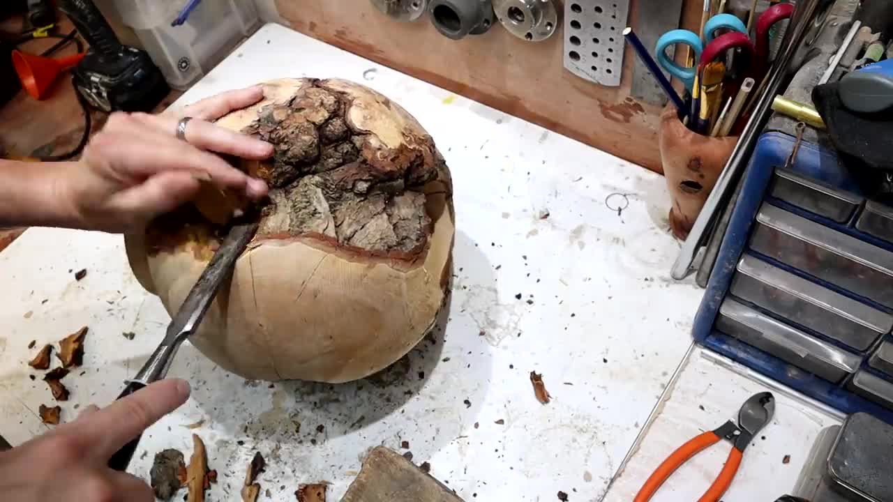 Woodturning - Planet Lamp