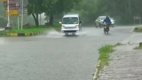 Islamabad beautiful rainy morning