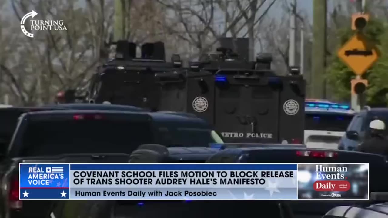 Jack Posobiec shares that the Covenant School has filed a motion to prevent the publication