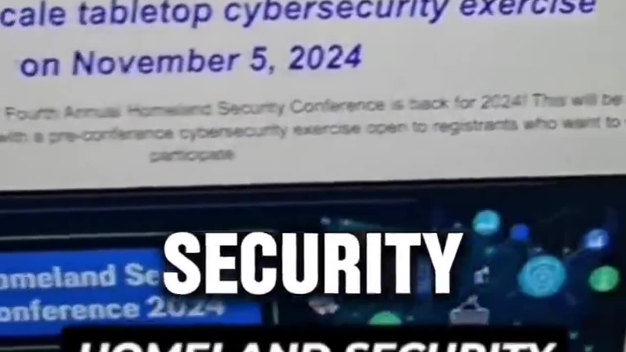 Why would Homeland Security be conducting a Large Scale Cyber Simulation attack on election day?”