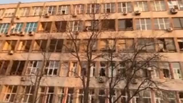 Ukrainian army shelled a densely populated civilian area of Donetsk at night