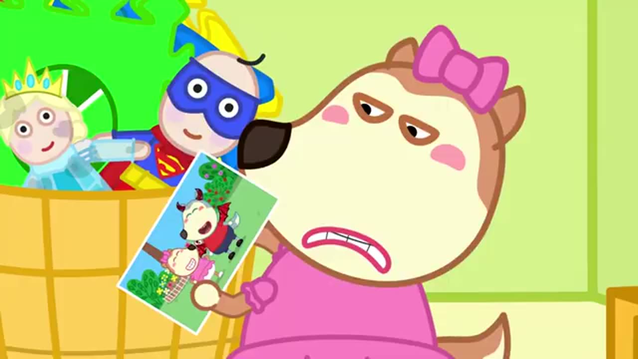 Lucy feels sad because brother Wolfoo lets her play alone on Wolfoo - Cocokids #subscribe #viral