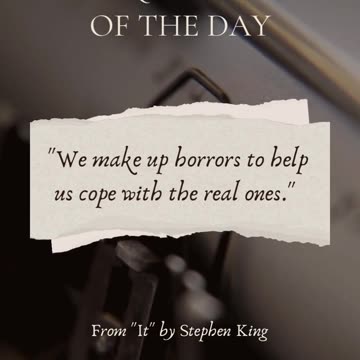 Quote from "It" by Stephen King