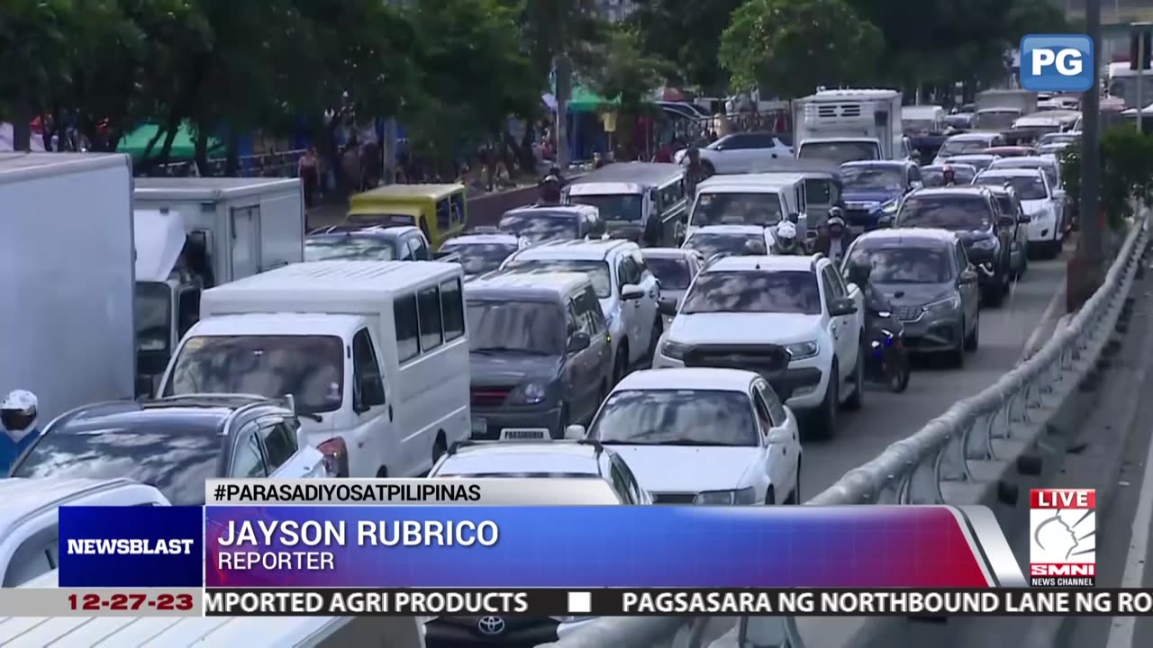 Pagsasara ng northbound lane ng Roxas Blvd-EDSA Flyover, nagdulot ng matinding trapiko